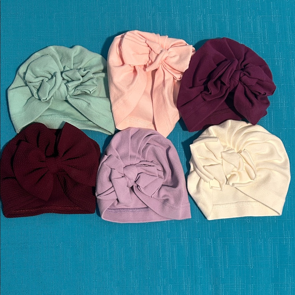 Baby Bow Turban caps/hats!